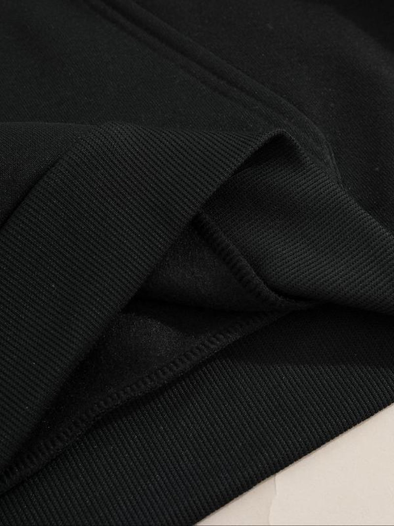 Stylish Women's Ghost & Letter Print Hoodie - Casual Drop Shoulder Sweatshirt with Pockets for Fall & Winter Adventures - Bela Fils BoutiqueBela Fils Boutique